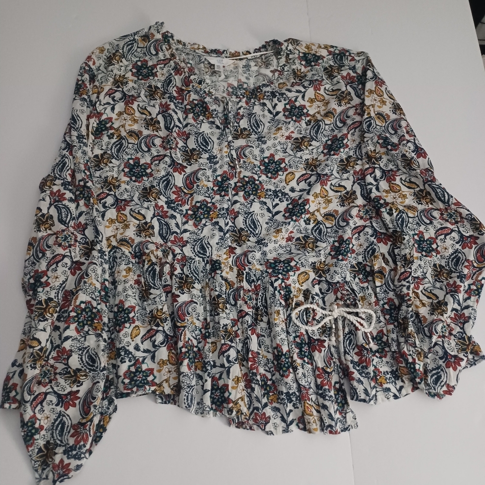 Time And Tru Paisley Floral Top Sz XXL 20